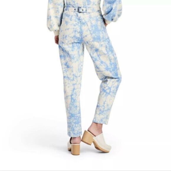 Rachel Comey x Target Light Tie Dye High-Rise Tapered Mom Jeans Size 2 EUC - Picture 3 of 10